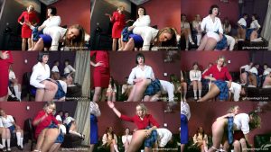 Spanking girls  to make sure they behave on the trip - The naughty school girls by Girl Spanks Girl – Exclusive Education 12: Day One
