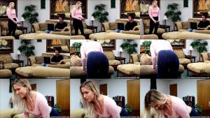 Cara is get a whoopin’ with the belt - RealSpankings – Spanked Before the Concert