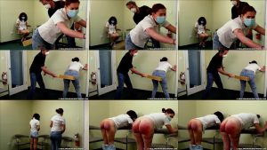 Extreme full-force paddling - Spanking M/F - Paddled For Sneaking Away During Volunteer Time (part 2)