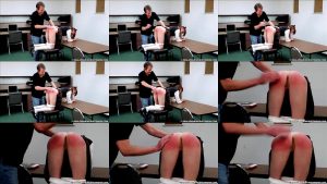 Exposed position for punishment  - Spanking M/F – Riley’s Supervised Study Time